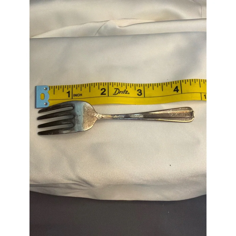 Towle Sterling Silver Candlelight Cocktail Seafood Fork 4.25 Inch Vintage